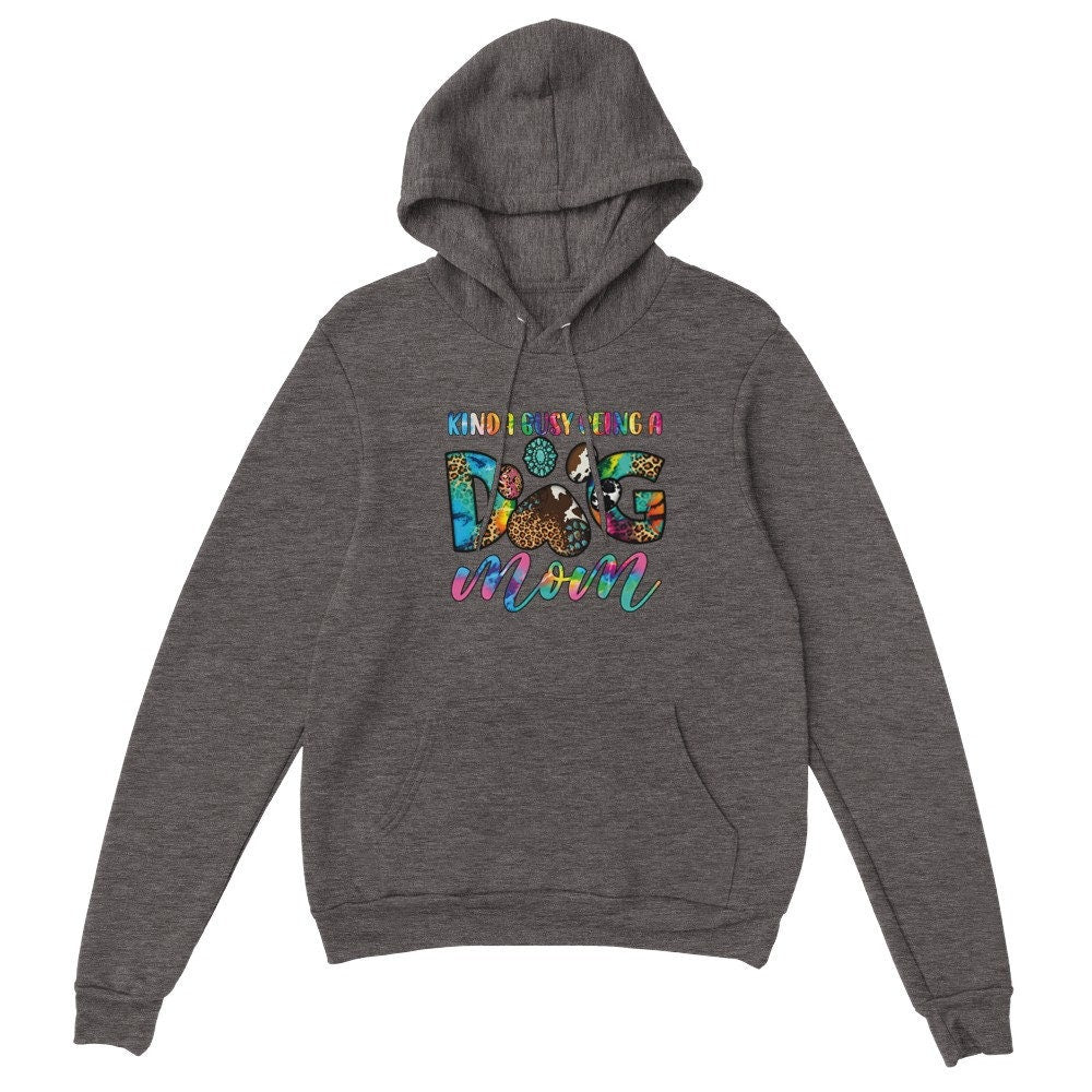 Dog Mom Premium Unisex Pullover Hoodie With Multiple Color Options and Sizes | Gift For Dog Lovers | Dog Mom Gift | Pet Lover Apparel