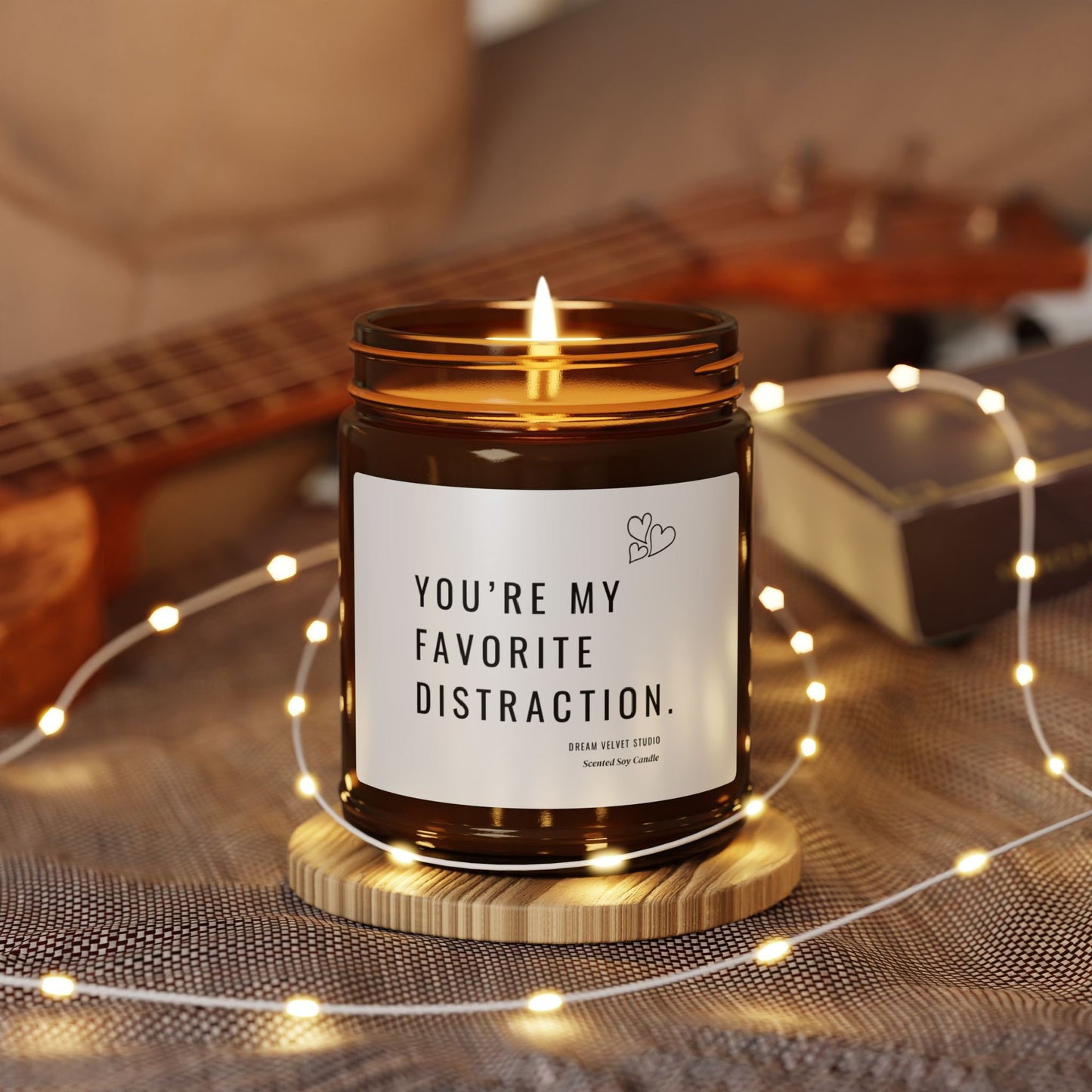 You're My Favorite Distraction Scented Soy Candle | Birthday Gift | Love Candle | Best Friend Gift | Anniversary Gift | Romantic Candle Gift