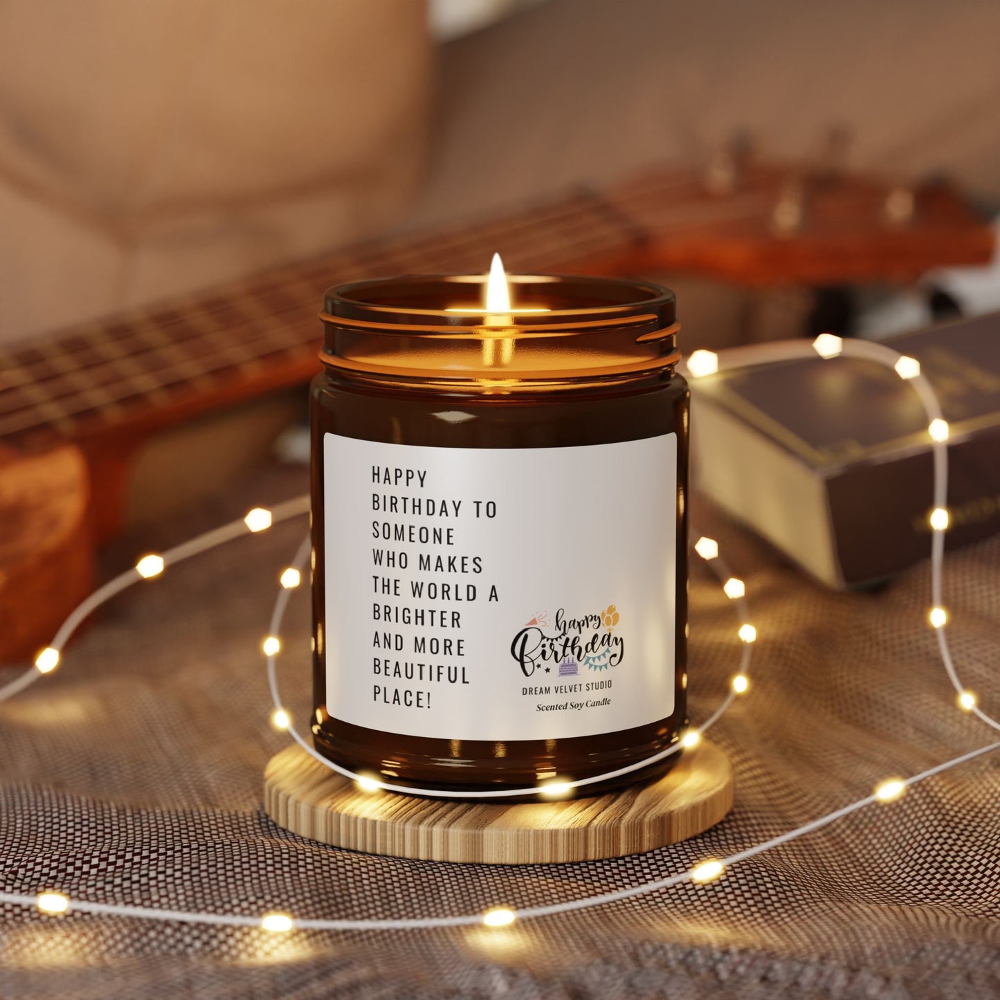 Happy Birthday Wish Scented Soy Candle | Birthday Gift Candle | Birthday Present | Celebration Candle | Festive Candle | Party Candle