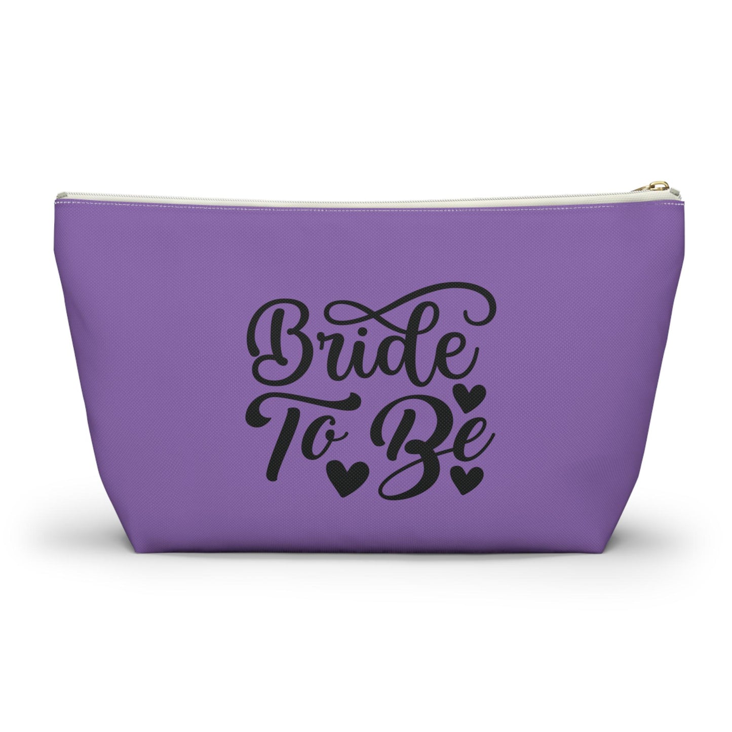 Bride To Be Makeup Bag with T-Bottom | Cosmetic Bag | Accessory Organizer | Gift for Her | Cosmetic Travel Bag | Stylish Cosmetic Bag