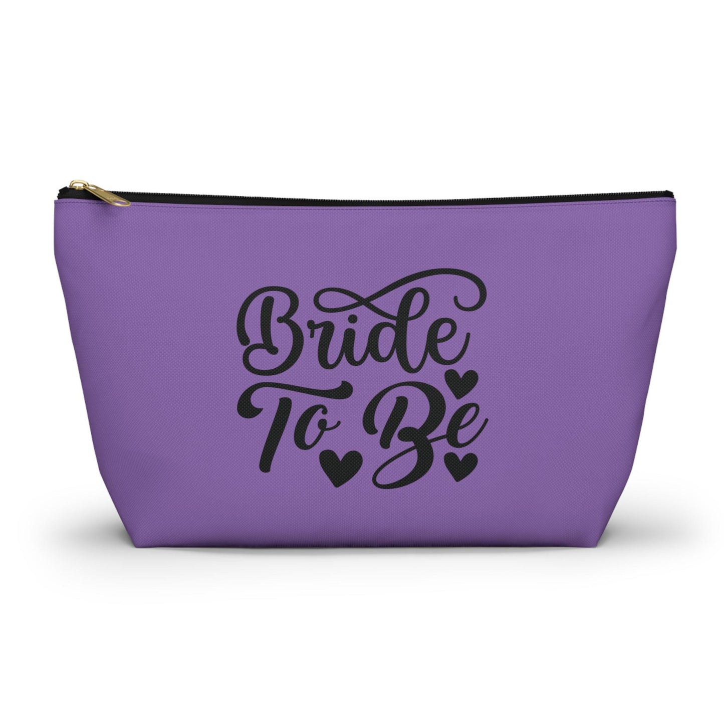 Bride To Be Makeup Bag with T-Bottom | Cosmetic Bag | Accessory Organizer | Gift for Her | Cosmetic Travel Bag | Stylish Cosmetic Bag