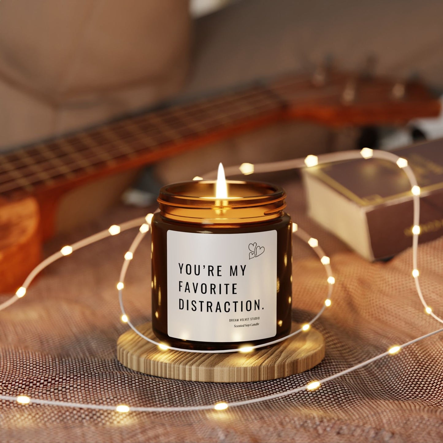 You're My Favorite Distraction Scented Soy Candle | Birthday Gift | Love Candle | Best Friend Gift | Anniversary Gift | Romantic Candle Gift